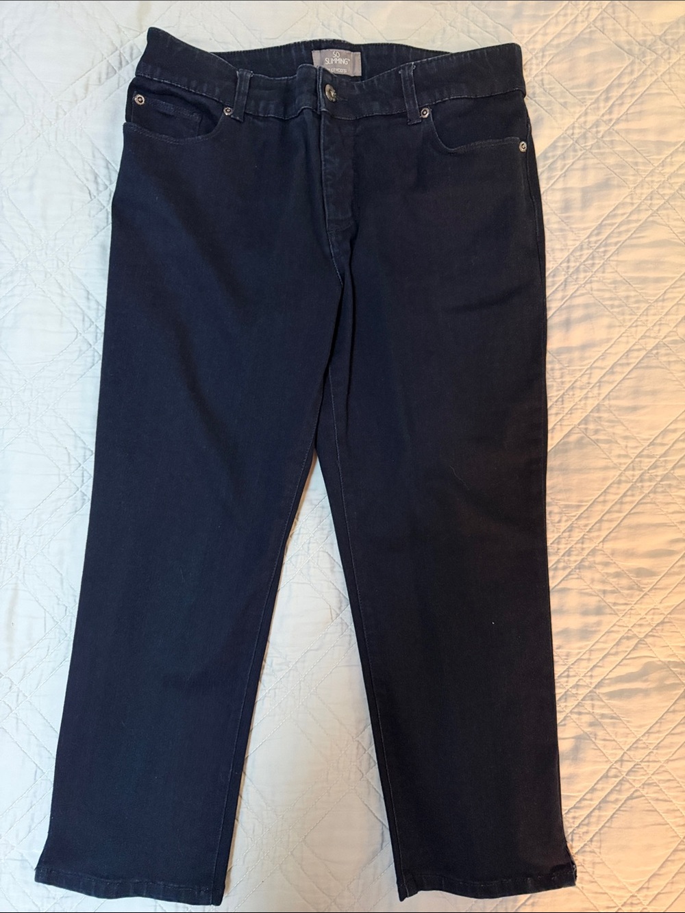 Chico's Dark Navy Capri length jeans